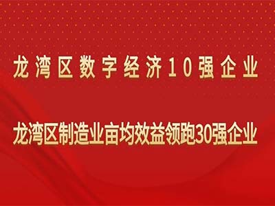 亿德科技 | 荣获“龙湾区数字经济10强企业”与“龙湾区制造业亩均效益领跑30强企业”称号